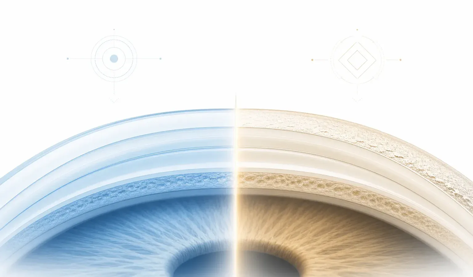 Porównanie metod femtolasik vs LASIK — abstrakcyjna wizualizacja